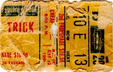 Cheap Trick Ticket Stub - May 12, 1980